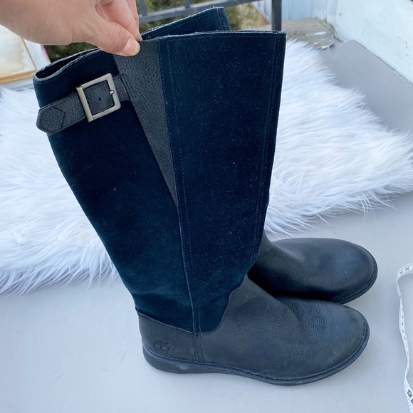 Timberland Black Leather Suede Tall Bethel boots - Picture 8 of 8